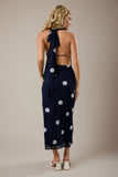 Polka Dot Scarf Dress