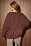 Merry Christmas Embroidered Sweater