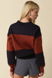 Lucia Color Block Polo Sweater