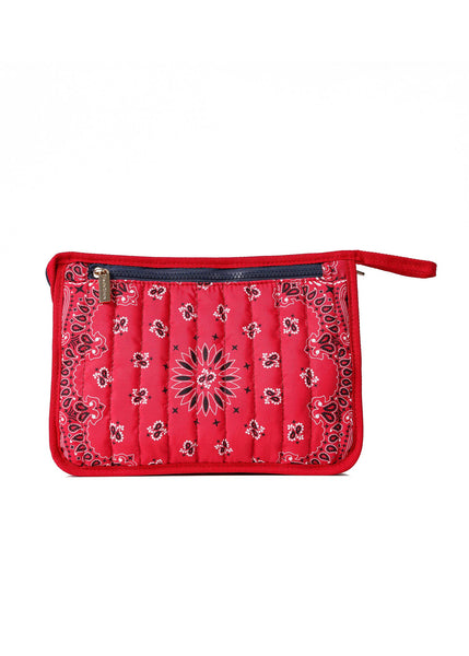 Bandana Cosmetic Pouch - Red