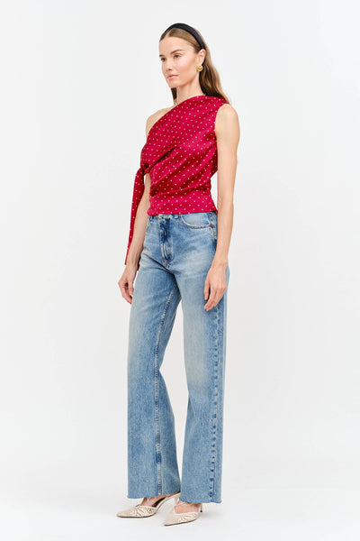 Celestine Dot Top