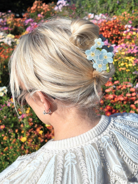 Forget-Me-Not Claw Hair Clip