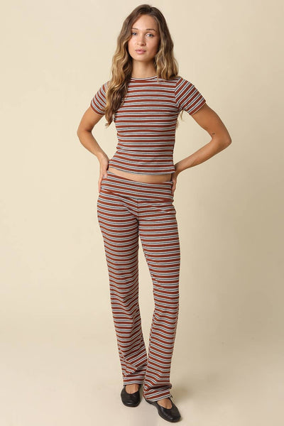 Esther Striped Top Set
