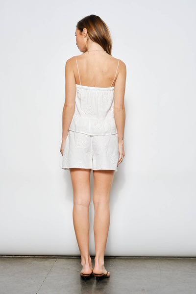 ELODIE EYELET TOP