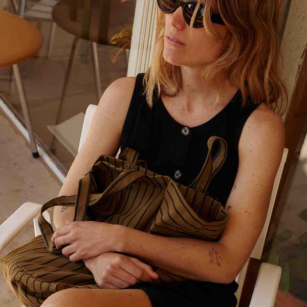 Elisabeth Tennis Stripe Tote