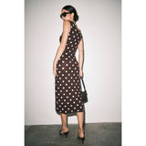 Ainsley Polka Dot Midi Dress
