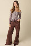 Kaylyn Drawstring Pants - Brown