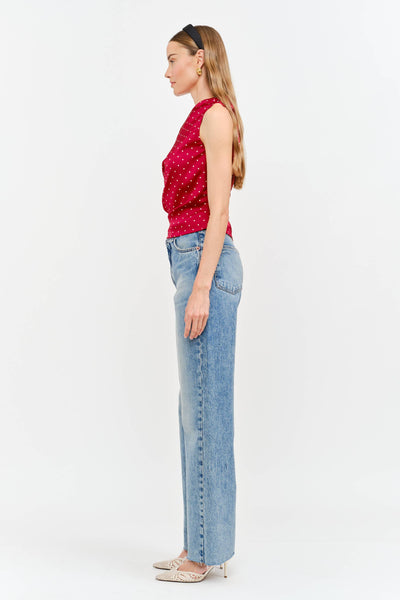 Celestine Dot Top