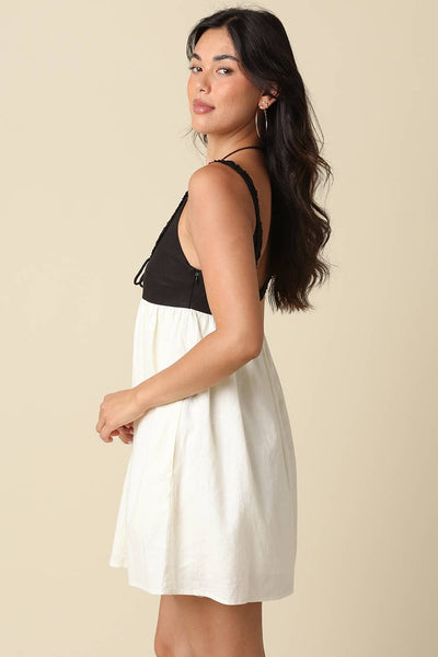 Kamari Contrast Mini Dress