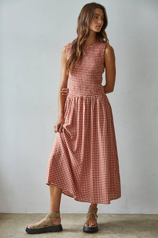 Kelsey Gingham Midi