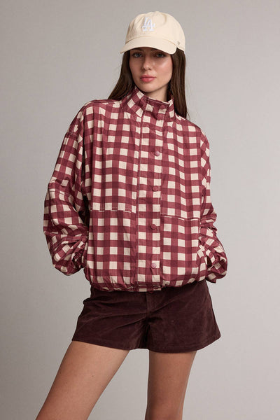 Rosie Check Windbreaker