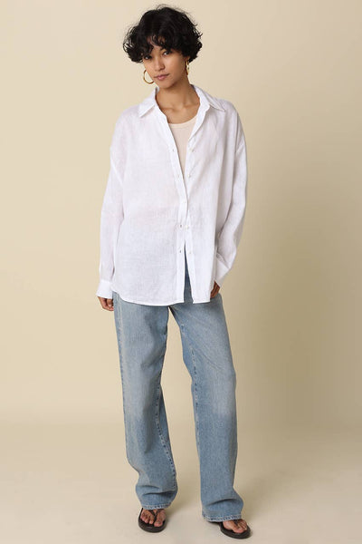 Jada Linen Shirt - White