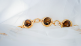 Glossy Coffee Bean Chain Belt