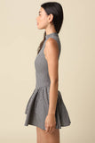 Simone Gingham Pleated Mini Dress