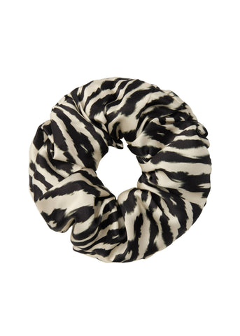 Zyra Silk Scrunchie - Black