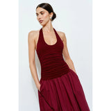 Odette Ruched Maxi Dress