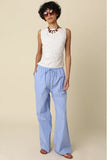 Jade Embroidered Open-Back Top - White