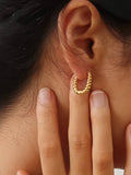 Cere Twisted Hoops