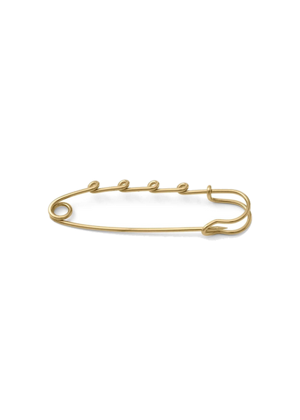 Charm Holder Brooch in gold