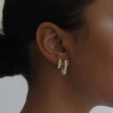 Eloise Pearl Chain Hoops