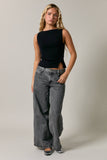 Boatneck Knit Sleeveless Top