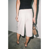 Sable Pleated Bermuda Shorts