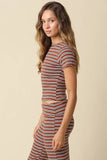 Esther Striped Top Set