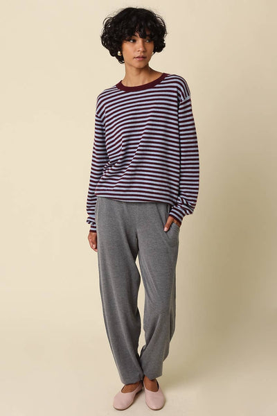 Izzy Striped Relaxed Knit Top