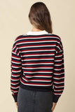 Belen Stripe Rugby Knit Sweater