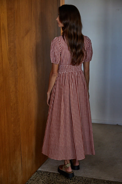 Cottage Gingham Maxi