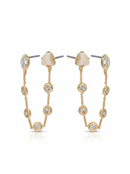 Double Piercing Bone Earrings