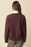 Alina Rugby Sweater - Brown