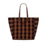 Elisa Big Vichy Ginger Tote