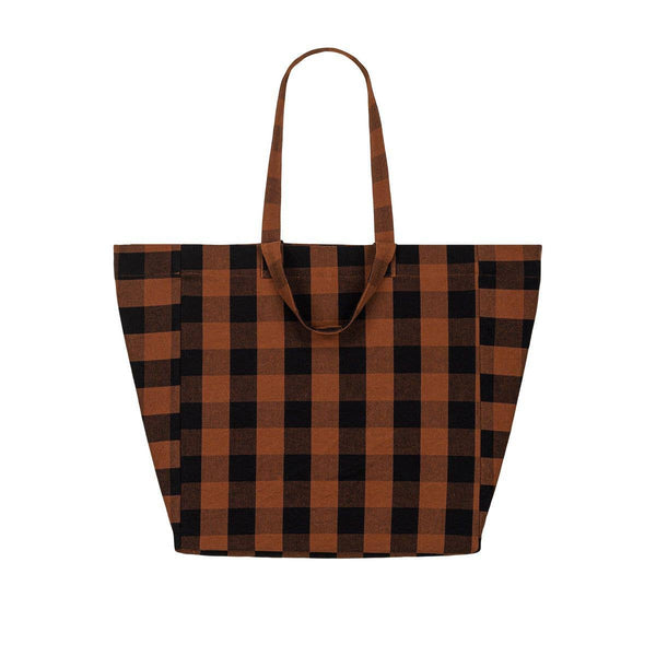 Elisa Big Vichy Ginger Tote