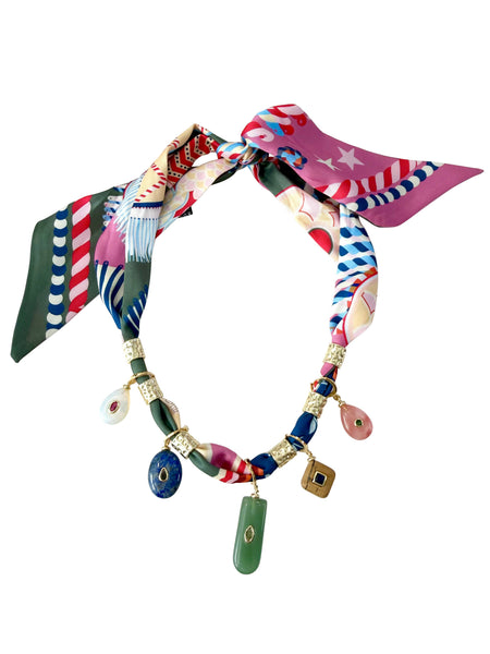 Millie Charm Scarf Necklace
