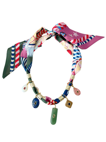 Millie Charm Scarf Necklace