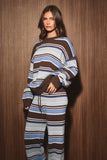 Multi Stripe Sweater Set