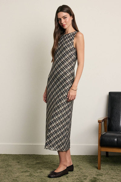 Harlow Plaid Maxi Dress