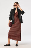 Carin Dress in Wine Plaid - detail 2