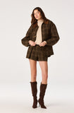 ASTR The Label Wynn Shorts in Brown Plaid