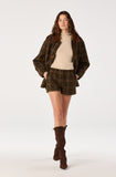 ASTR The Label Wynn Shorts in Brown Plaid