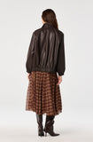ASTR The Label Fiori Skirt in Brown Plaid