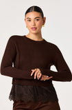 ASTR The Label Juliette Sweater in Espresso