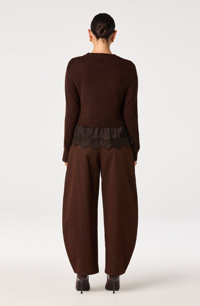 ASTR The Label Juliette Sweater in Espresso