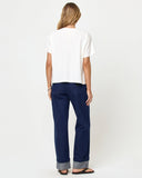 Everyday Tee in cream, back view