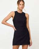 Muse Dress in Black, detail view