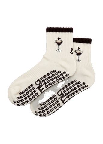 Espresso Martini Pilates Grip Socks