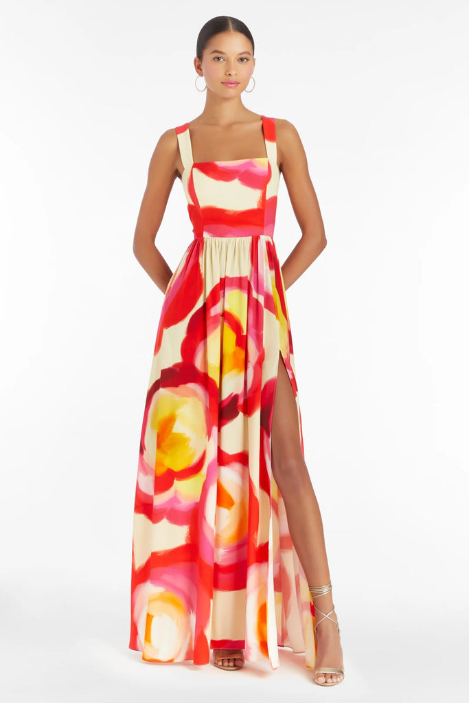 amanda uprichard florence maxi dress Florence Maxi Dress In Echo Print In Multi