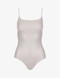 Faux Leather Cami Bodysuit - Porcelain
