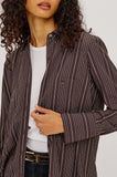 Beck Shirt in Chicory Stripe, detail